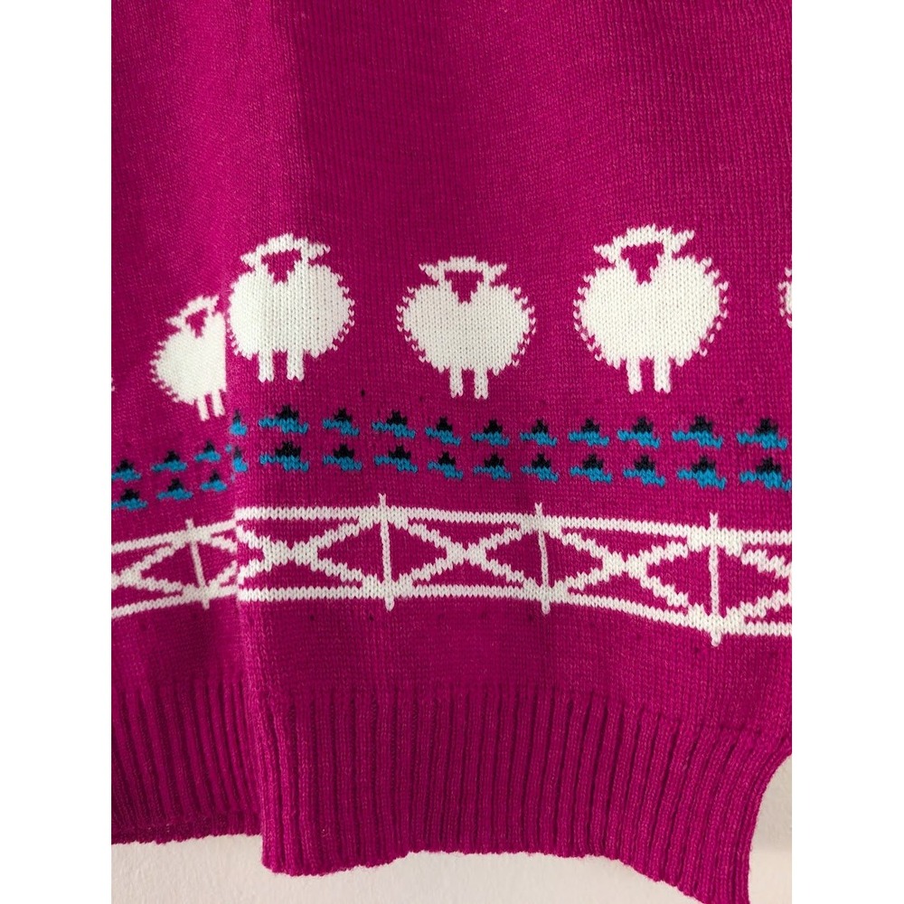 Vintage Pendleton Wool‎ Sweater Vest Sheep Pullover Cute Preppy Retro Cottage S - Picture 8 of 10